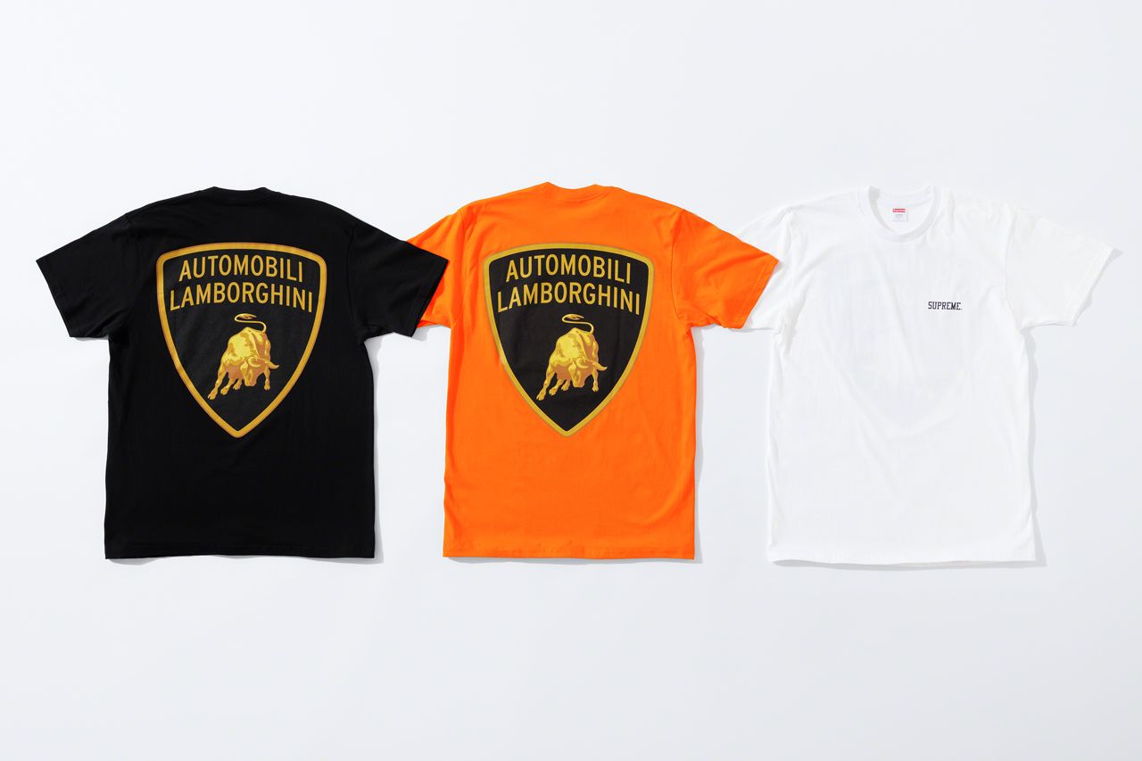 Футболки Supreme x Automobili Lamborghini Spring/Summer 2020