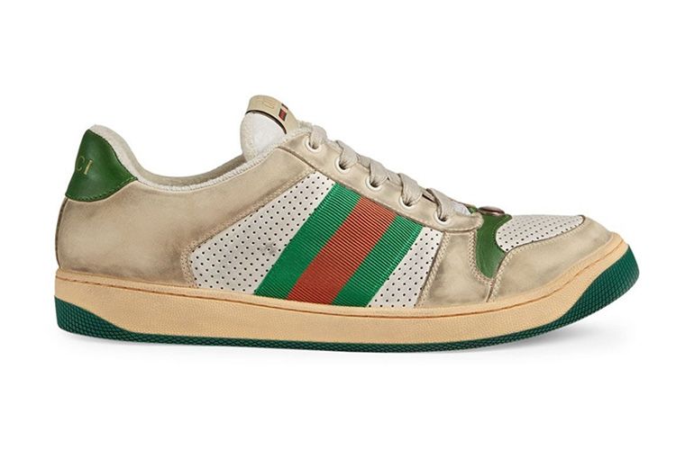 Состаренные кроссовки Gucci
