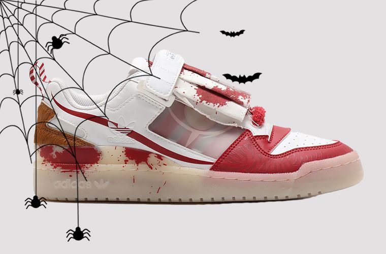 Кроссовки на Хэллоуин - adidas Forum Low «Creepy Clown»