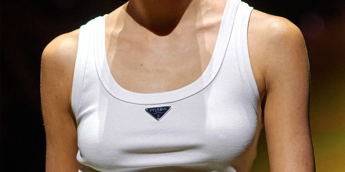 Майка-алкоголичка Prada Tank Top
