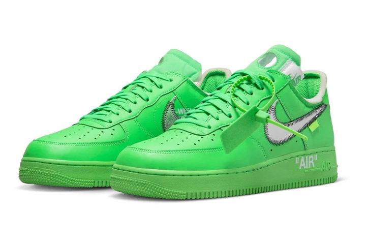Off-White x Nike Air Force 1 «Green Spark» - детали релиза