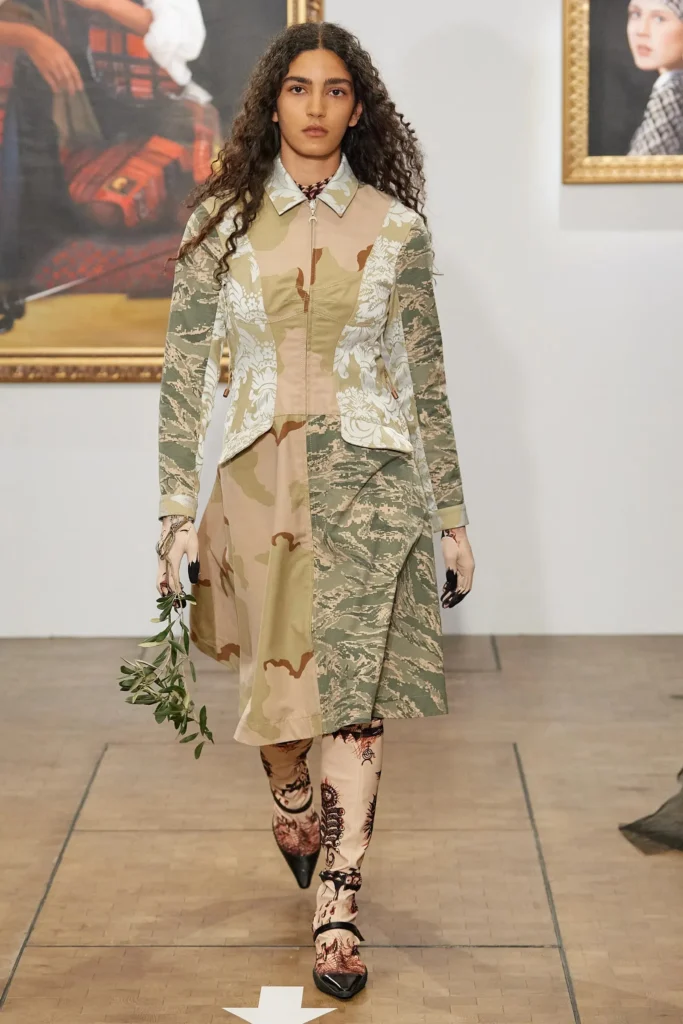 Камуфляж в Marine Serre Fall/Winter 2022 Ready-to-Wear